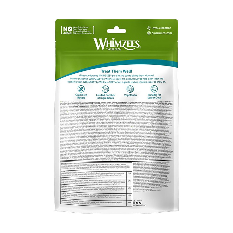 Gryzaki dentystyczne dla psa WHIMZEES Soft S 28 szt. (8W57WHZ2024EU-SS) | Platinum Polska