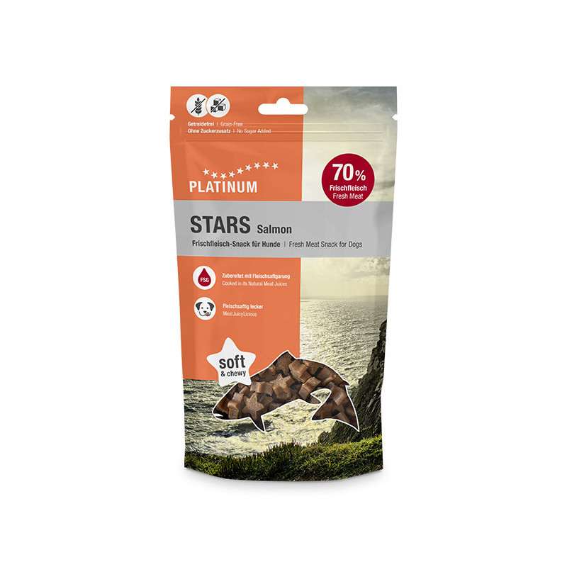 NOWOŚĆ! Przysmaki dla psa  PLATINUM STARS Salmon