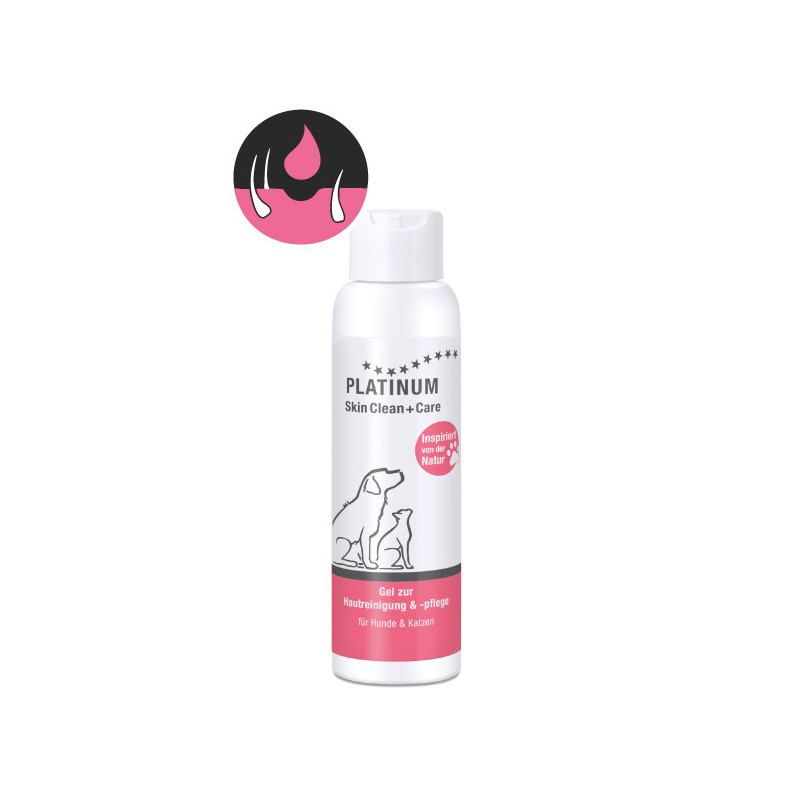 PLATINUM Skin Clean+Care Gel 100ml | Żel na rany dla psa i kota
