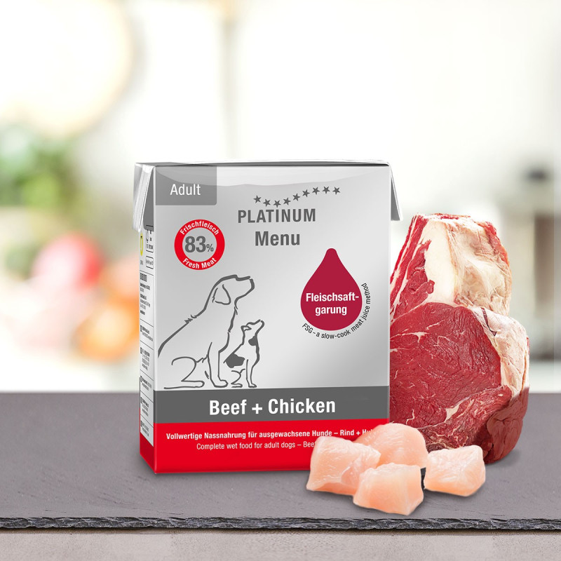 PLATINUM Menu Adult Beef+Chicken (4260208741082) | Platinum Polska